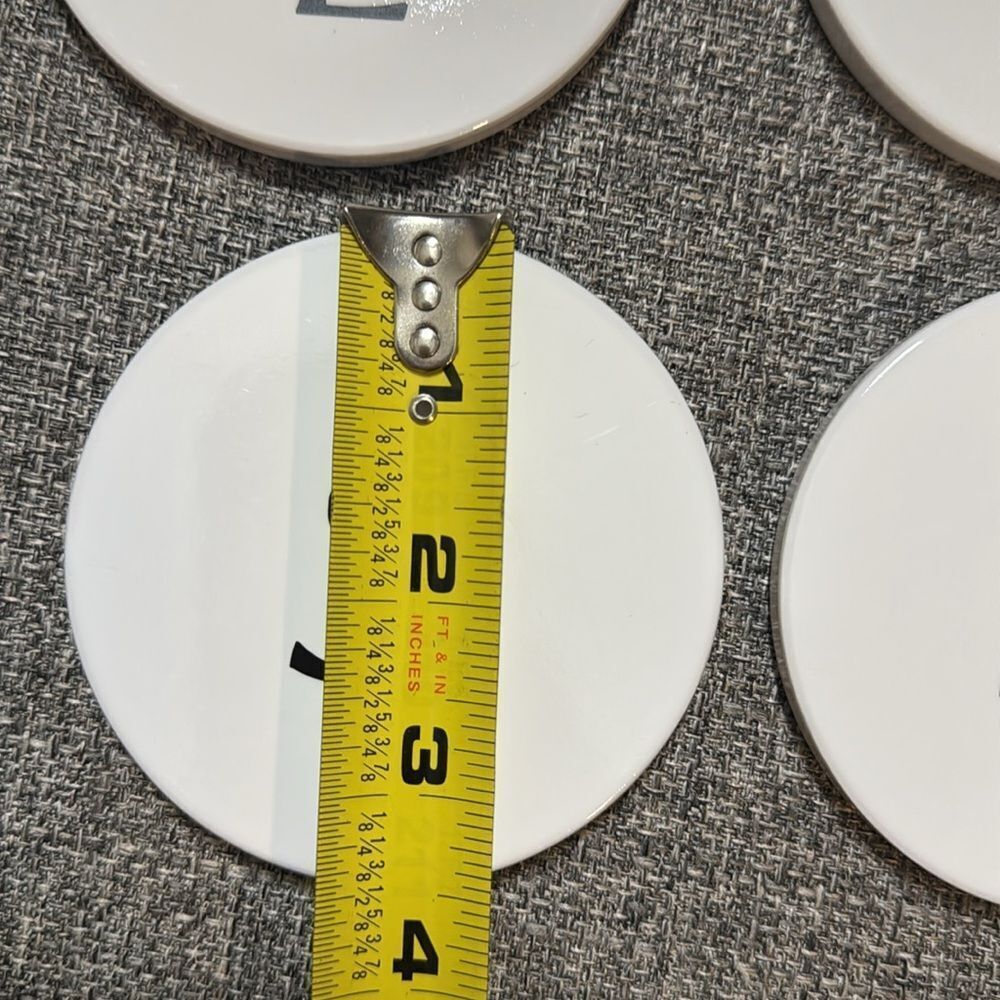 YSL White Coasters Set - Picture 4 of 5
